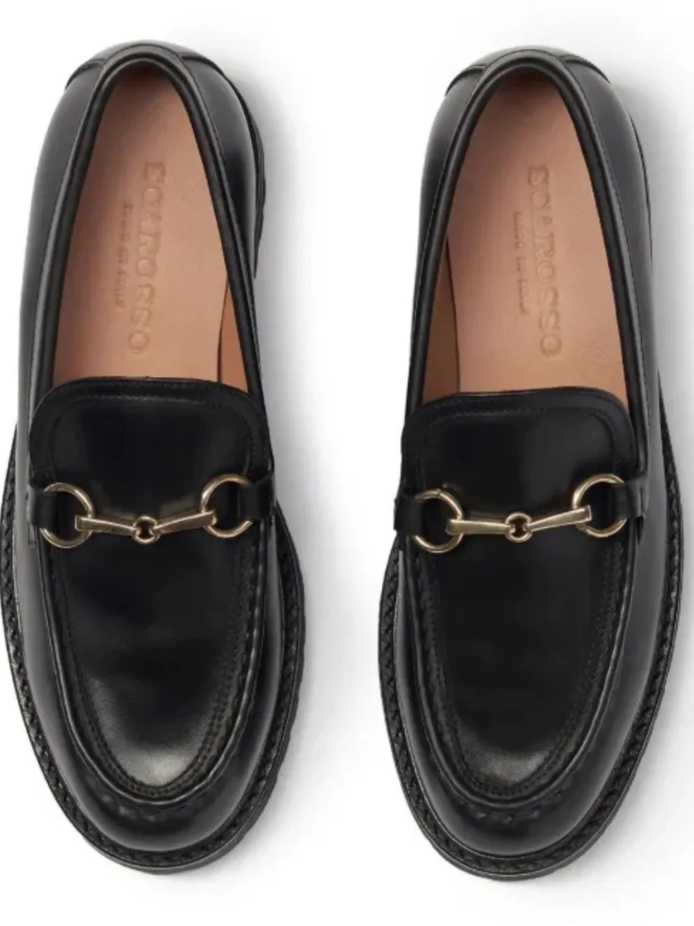 Scarosso black leather